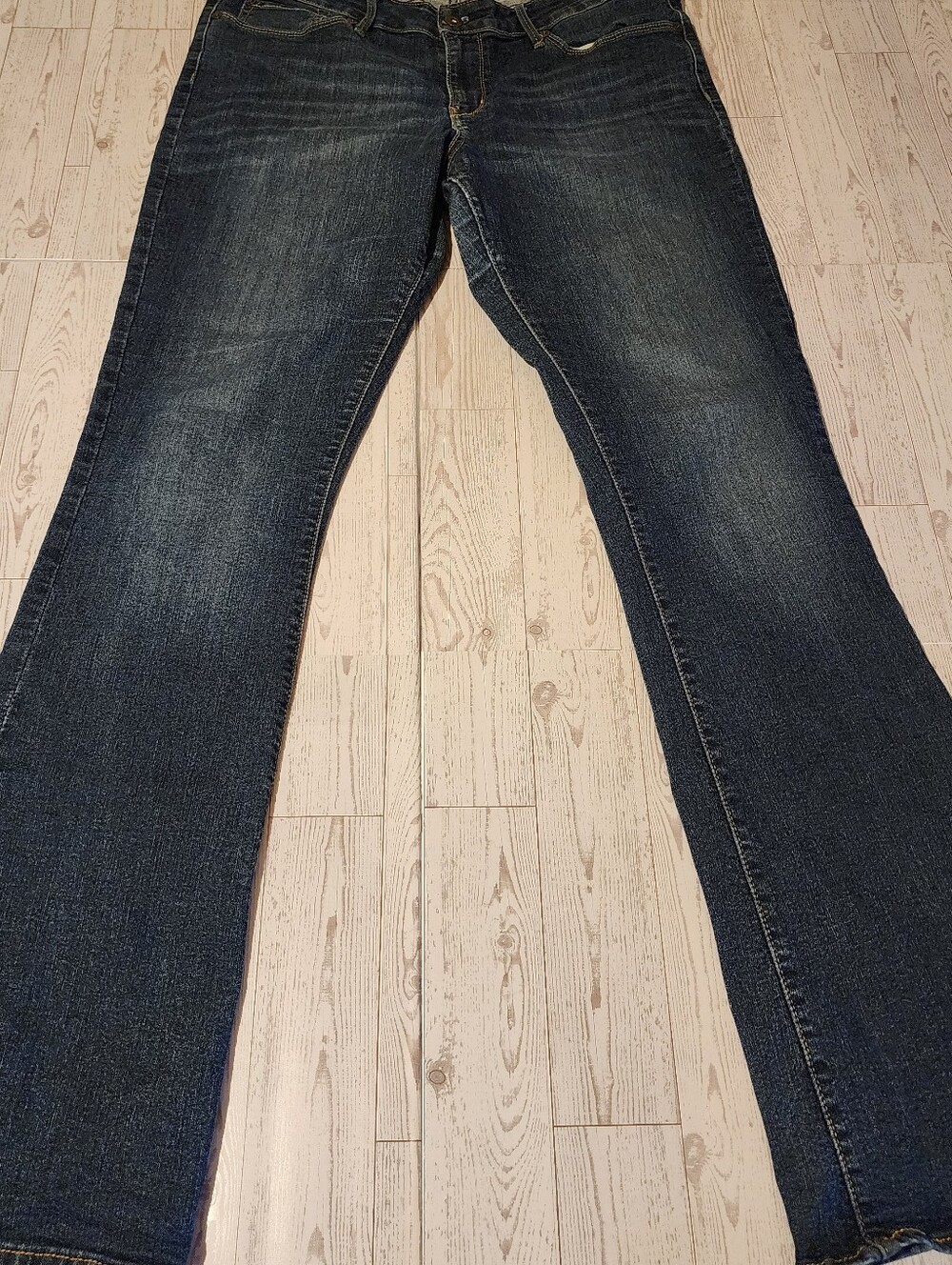 Levi's Denizen Modern Boot Jeans Women's Size 16 Dark Wash Stretch Bootcut